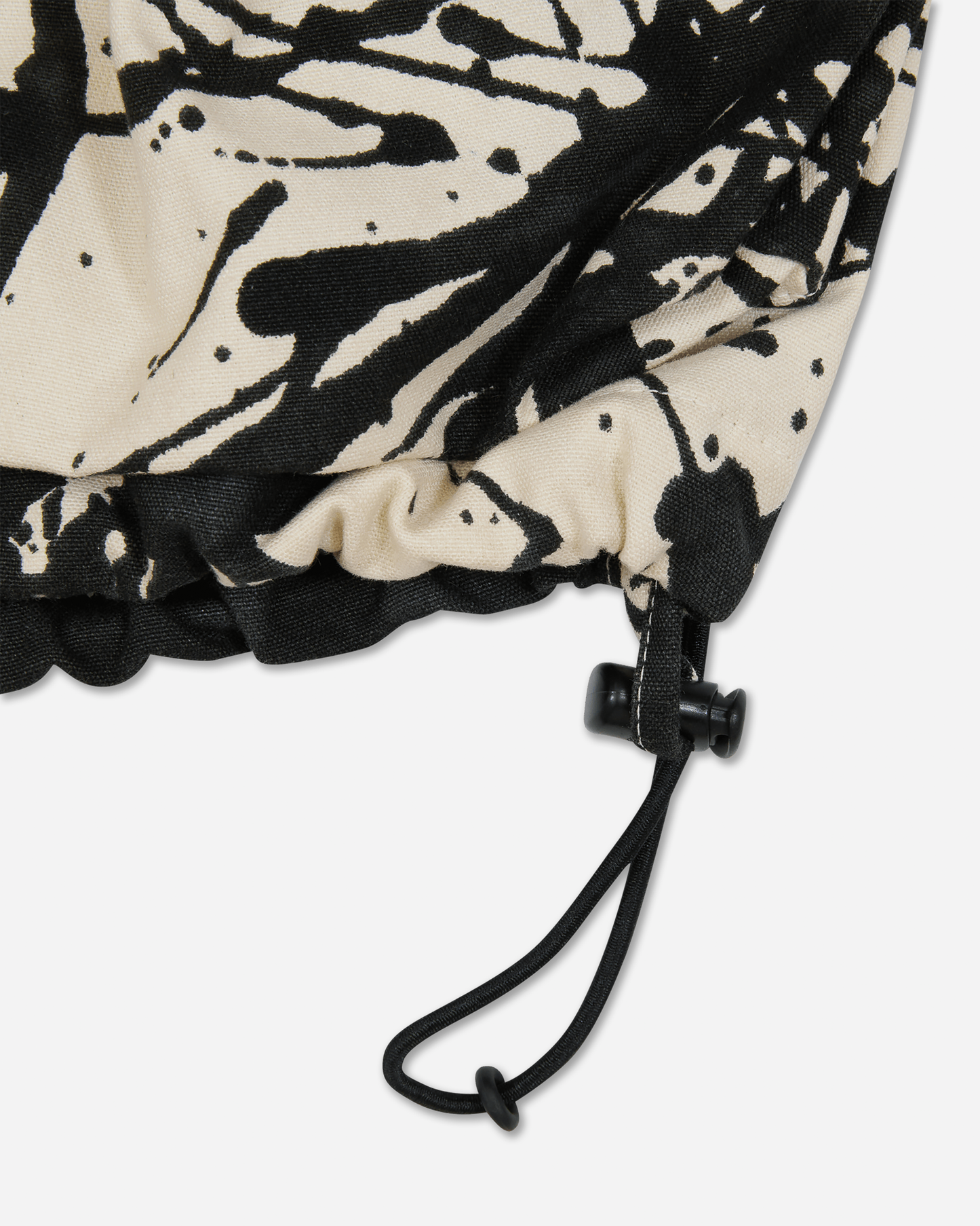 Utility Jacket With Ink Print White / Black