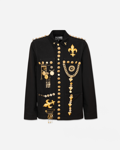 Judy Blame Gold Pendants OG Chore Jacket Black