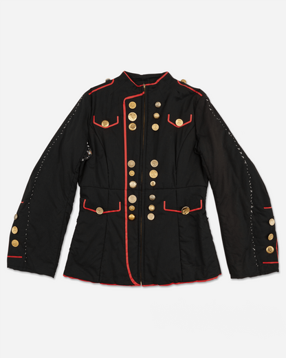 Napoleon Structured Military Jacket Black