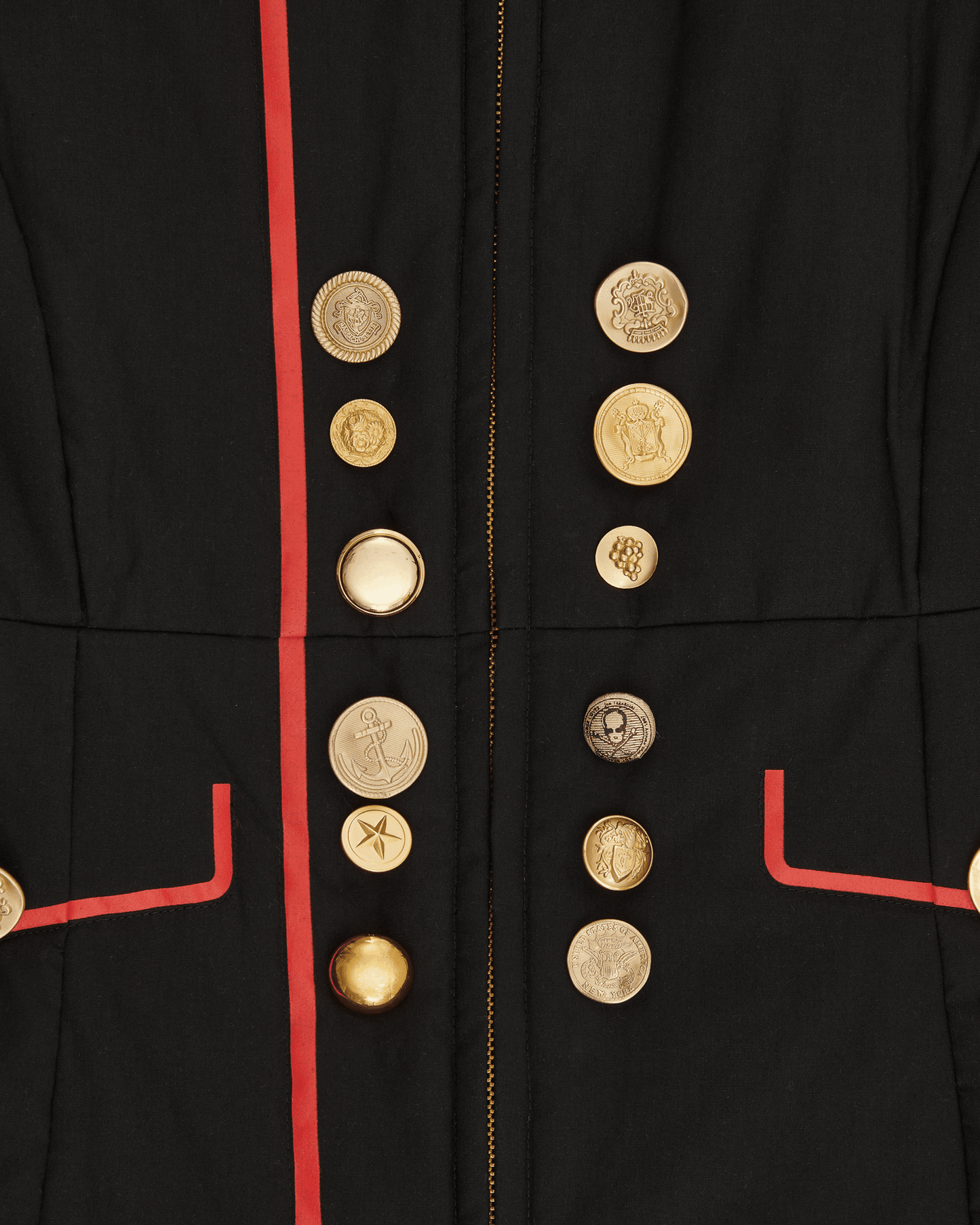 Napoleon Structured Military Jacket Black