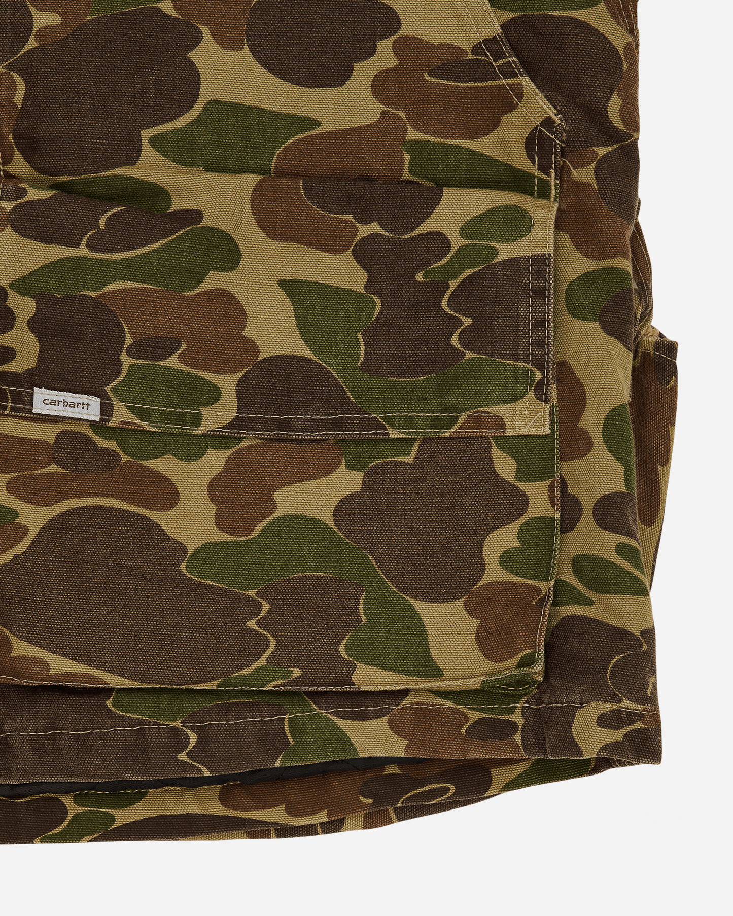 Duck Hunting Quilt Lined Jacket Camouflage Green