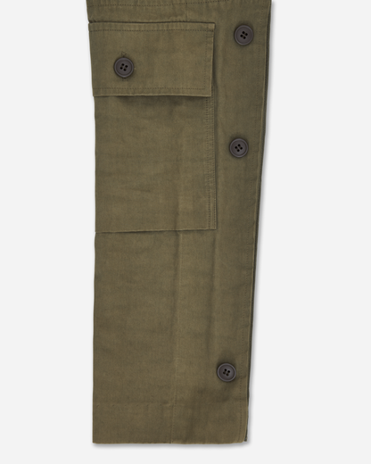 'But Beautiful II' Deconstructed Army Jacket Green