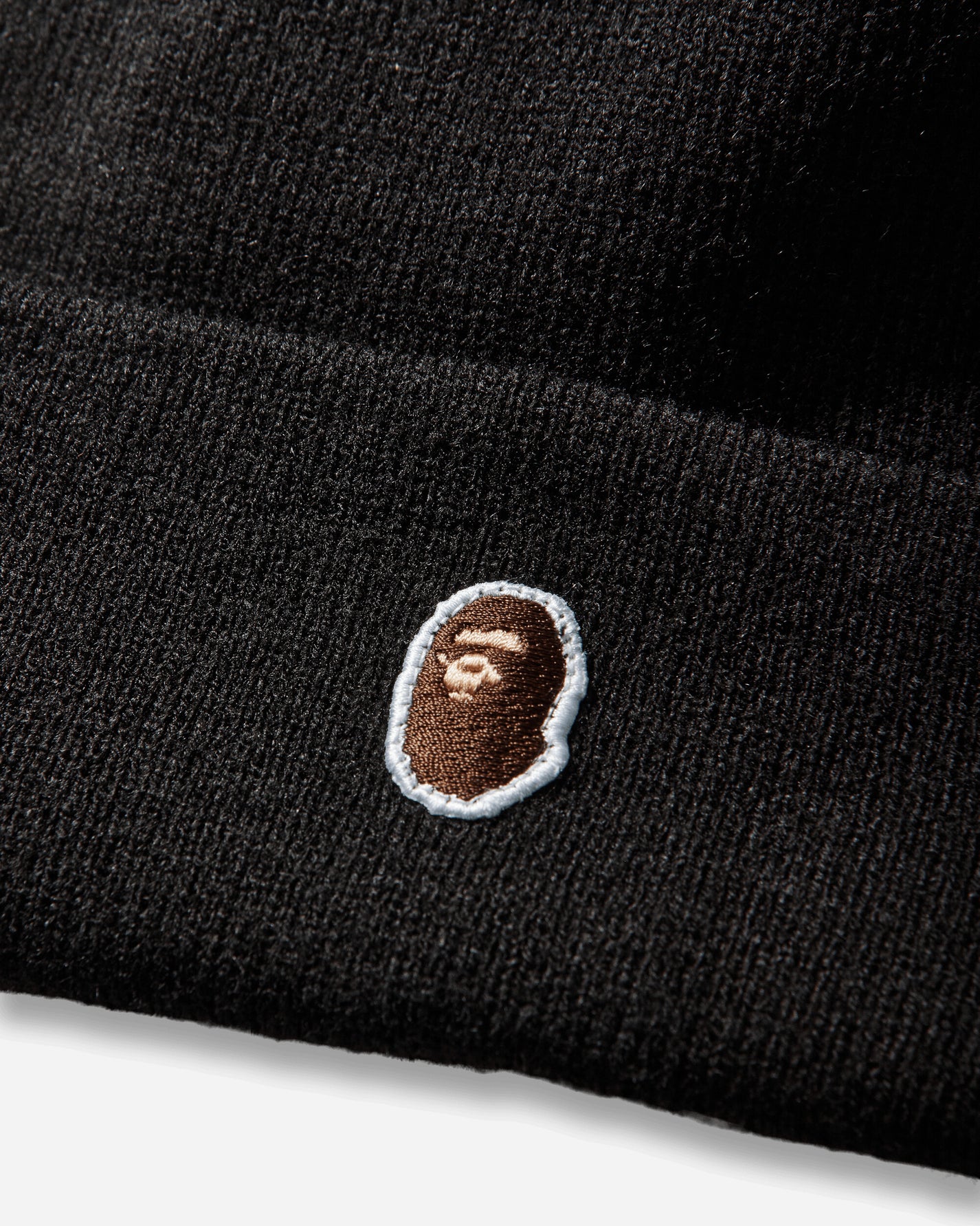 A Bathing Ape Ape Head One Point New Era Knit Cap M Black Hats Caps 1L83181901 BLACK