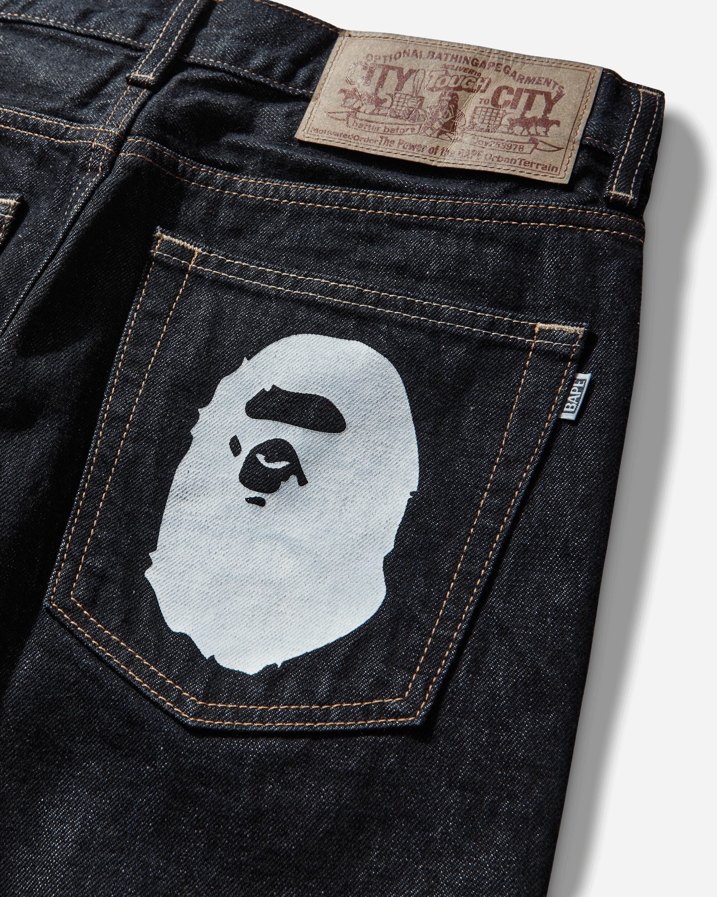 A Bathing Ape Ape Head Denim Pants Indigo Pants Denim 1M30150002 INDIGO