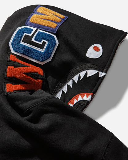 A Bathing Ape Shark Full Zip Hoodie M Black Sweatshirts Hoodies 1L80115304 BLACK