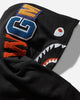 A Bathing Ape Shark Full Zip Hoodie M Black Sweatshirts Hoodies 1L80115304 BLACK