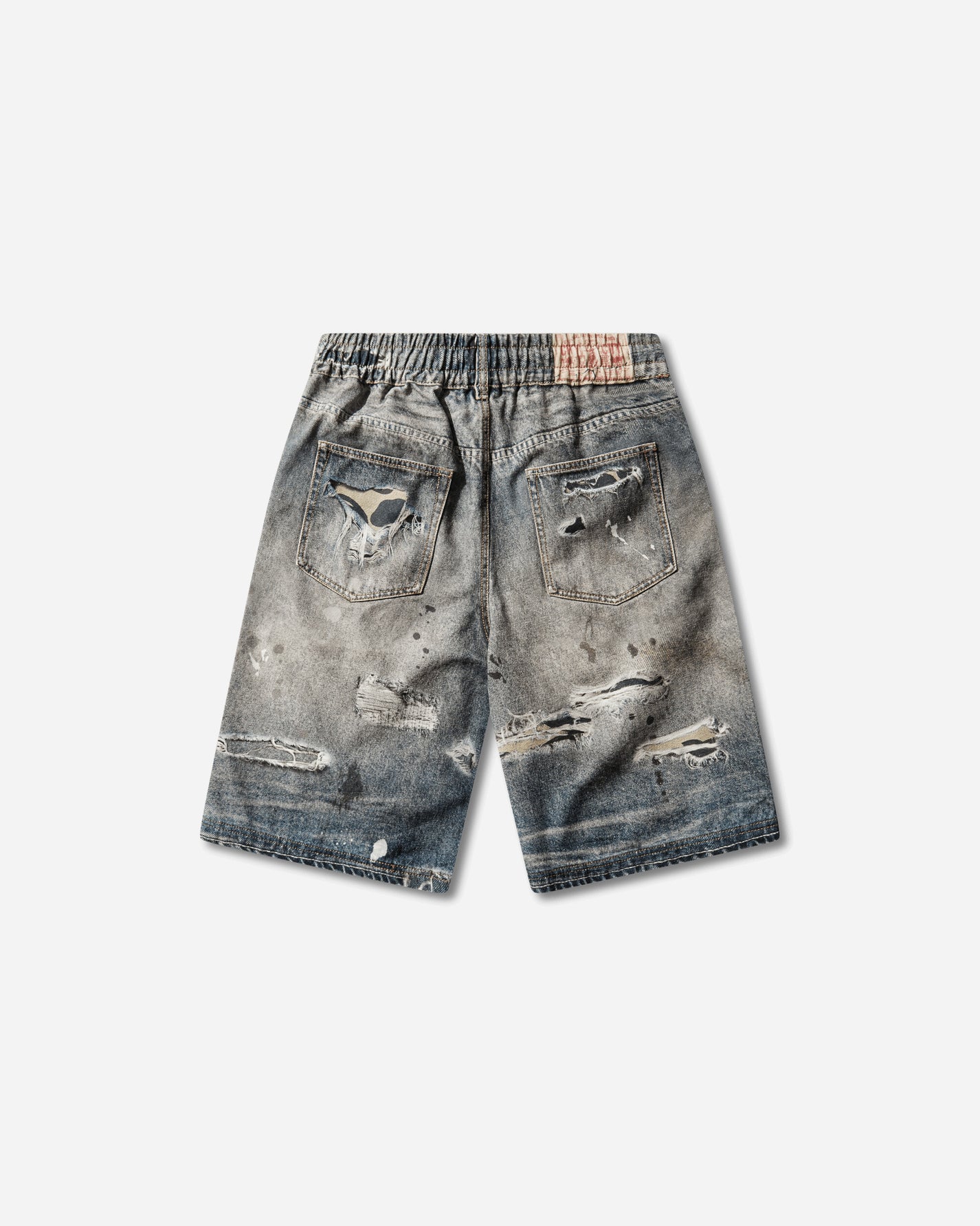 A Bathing Ape Bape Sta Fake Print Relaxed Fit Shorts Light Indigo Shorts Short 1M30151306 LIGHTINDI
