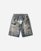A Bathing Ape Bape Sta Fake Print Relaxed Fit Shorts Light Indigo Shorts Short 1M30151306 LIGHTINDI