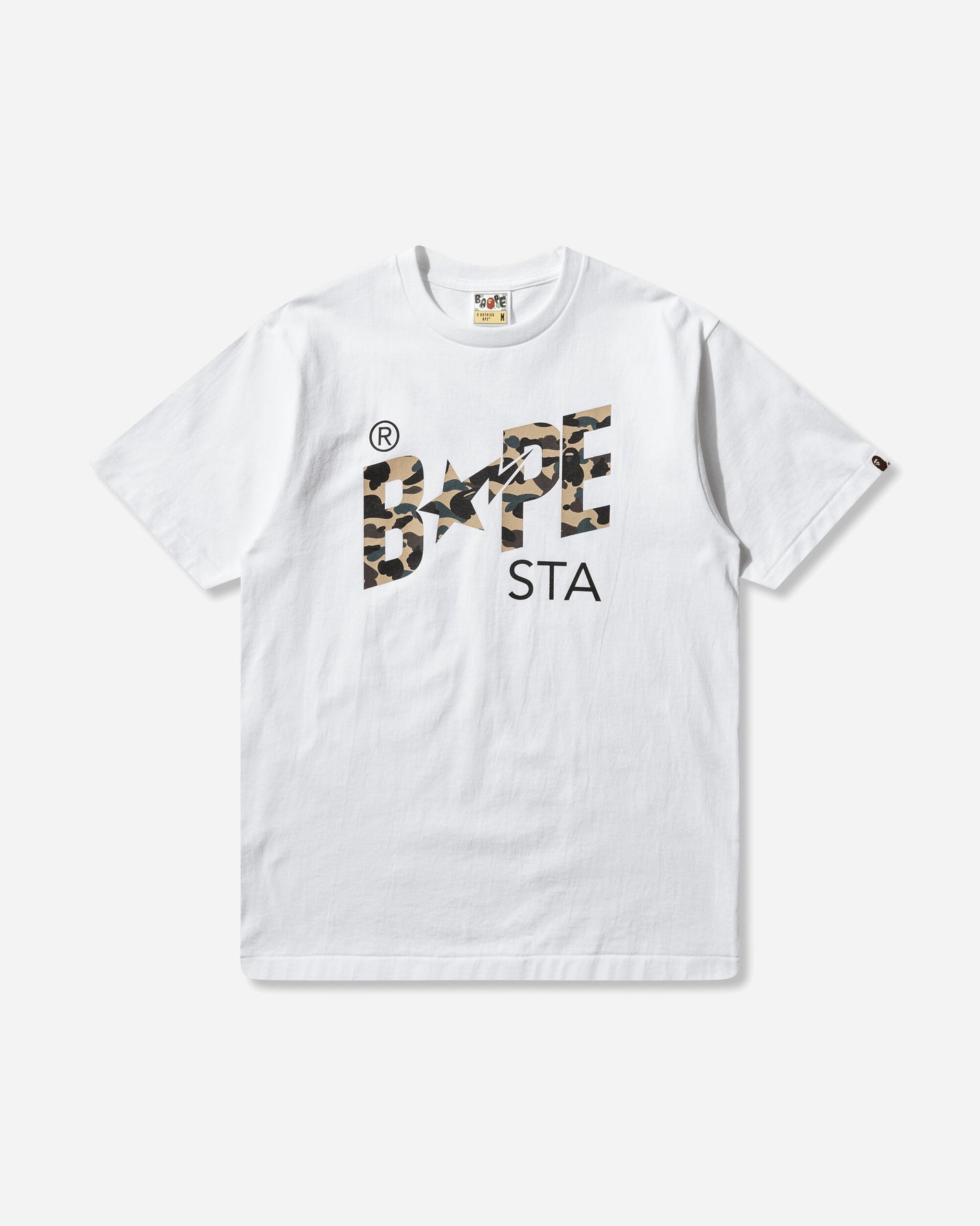 A Bathing Ape 1St Camo Bape Sta Tee White T-Shirts Shortsleeve 1M30110017 WHITE