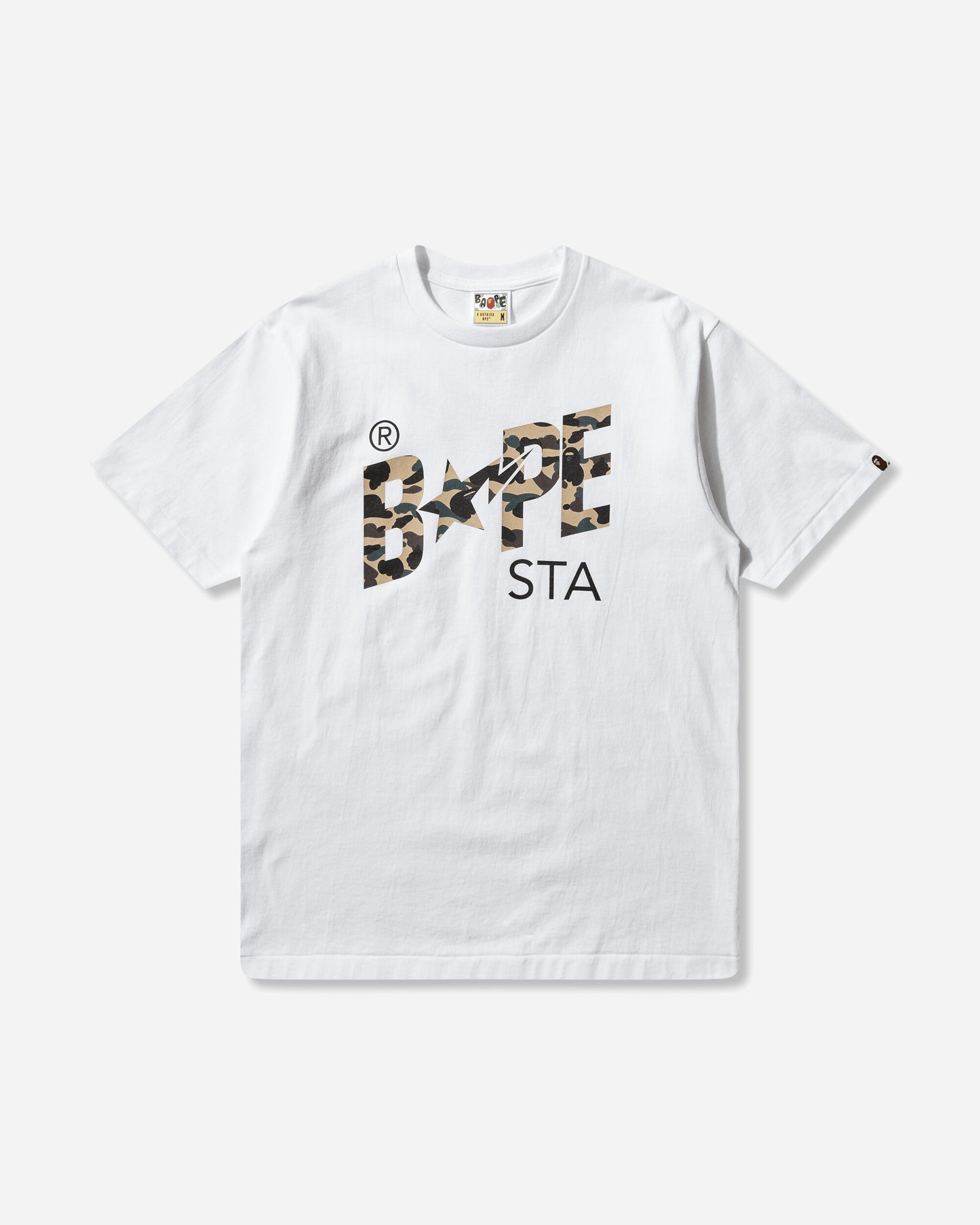 A Bathing Ape 1St Camo Bape Sta Tee White T-Shirts Shortsleeve 1M30110017 WHITE