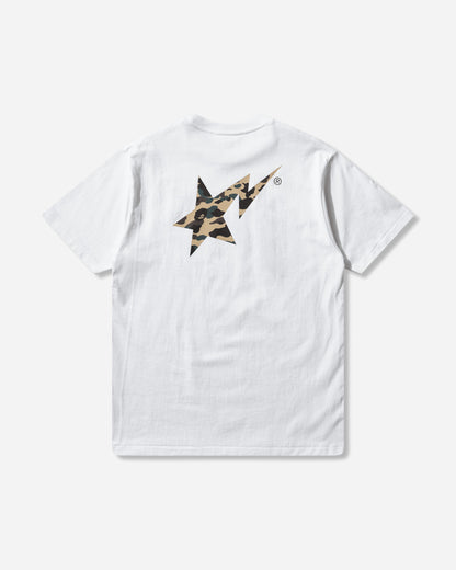 A Bathing Ape 1St Camo Bape Sta Tee White T-Shirts Shortsleeve 1M30110017 WHITE