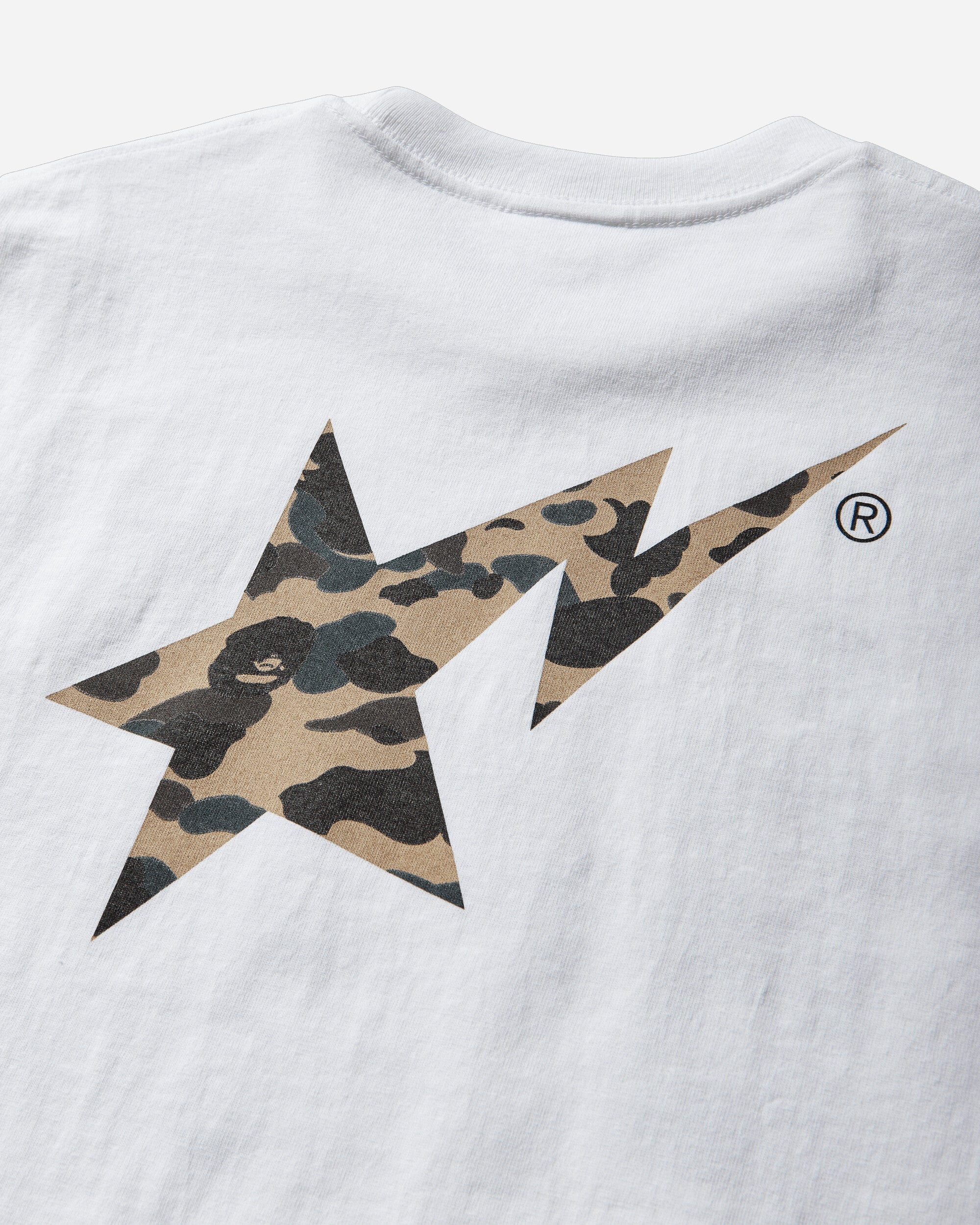 A Bathing Ape 1St Camo Bape Sta Tee White T-Shirts Shortsleeve 1M30110017 WHITE