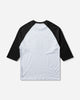 A Bathing Ape College Raglan Regular Fit Ls Tee White T-Shirts Shortsleeve 1M30111309 WHITE