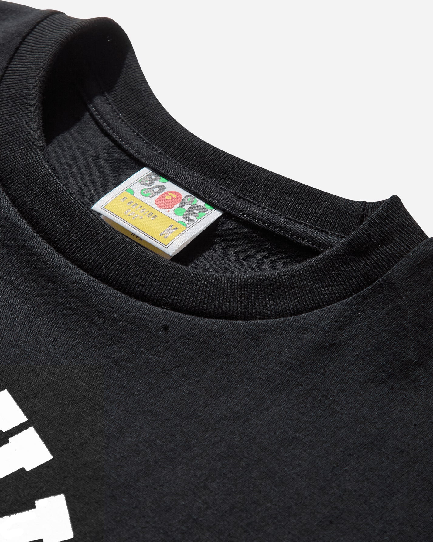 A Bathing Ape College Tee Black T-Shirts Shortsleeve 1M30110001 BLACK