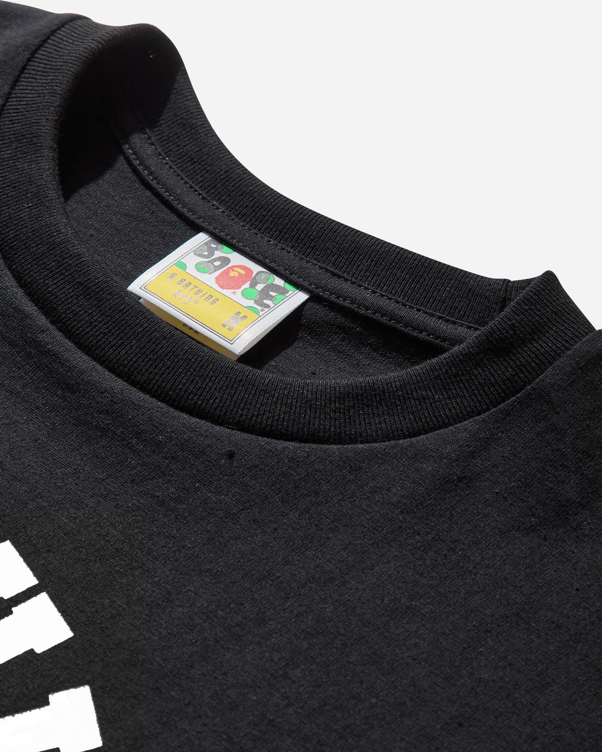 A Bathing Ape College Tee Black T-Shirts Shortsleeve 1M30110001 BLACK