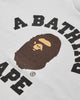 A Bathing Ape College Tee White T-Shirts Shortsleeve 1M30110001 WHITE