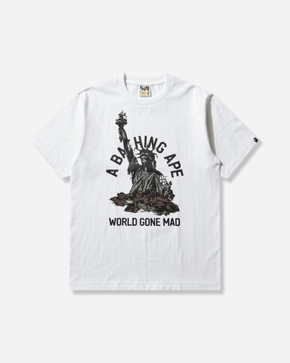 A Bathing Ape Statue Of Liberty Tee M White T-Shirts Shortsleeve 1L80110050 WHITE