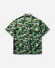 A Bathing Ape Abc Camo Open Collar Ss Shirts M Green Shirts Shortsleeve Shirt 1L30132007 GREEN