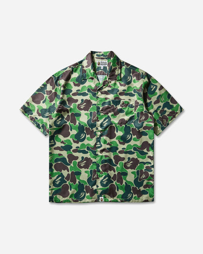 A Bathing Ape Abc Camo Open Collar Ss Shirts M Green Shirts Shortsleeve Shirt 1L30132007 GREEN