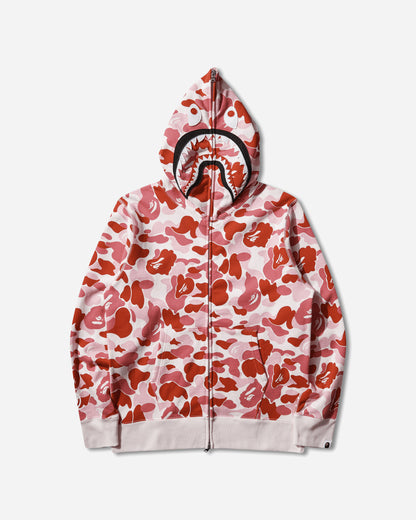A Bathing Ape Abc Camo 2Nd Shark Full Zip Hoodie Pink Sweatshirts Zip-Ups 1M30115008 PINK