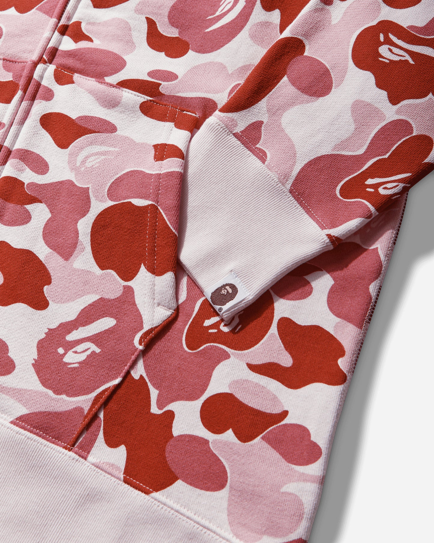 A Bathing Ape Abc Camo 2Nd Shark Full Zip Hoodie Pink Sweatshirts Zip-Ups 1M30115008 PINK