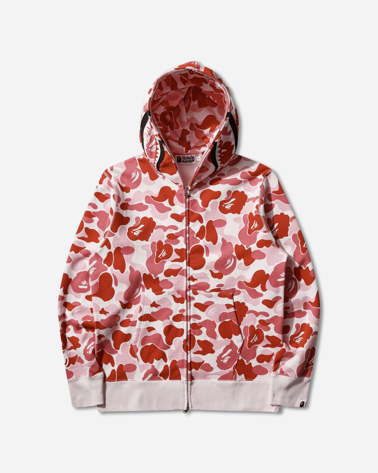 A Bathing Ape Abc Camo 2Nd Shark Full Zip Hoodie Pink Sweatshirts Zip-Ups 1M30115008 PINK
