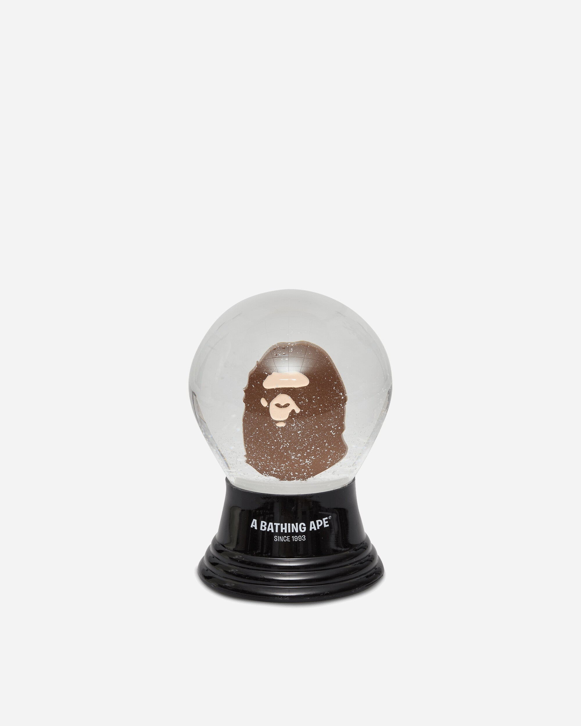 A Bathing Ape Ape Head Snow Globe M Brown Home Decor Design Items 1L80182014 BROWN