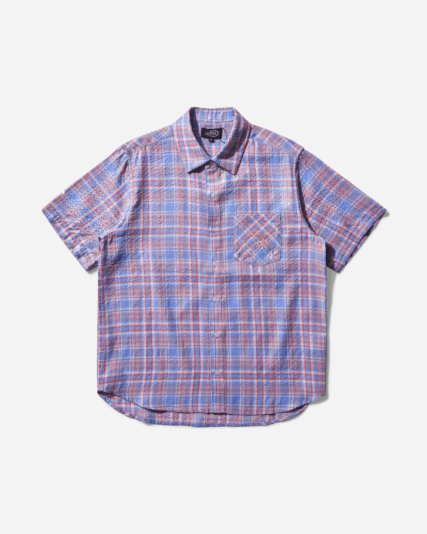 AFB Spangle Ss Shirt Red Shirts Shortsleeve Shirt SPANGLESHIRT RED