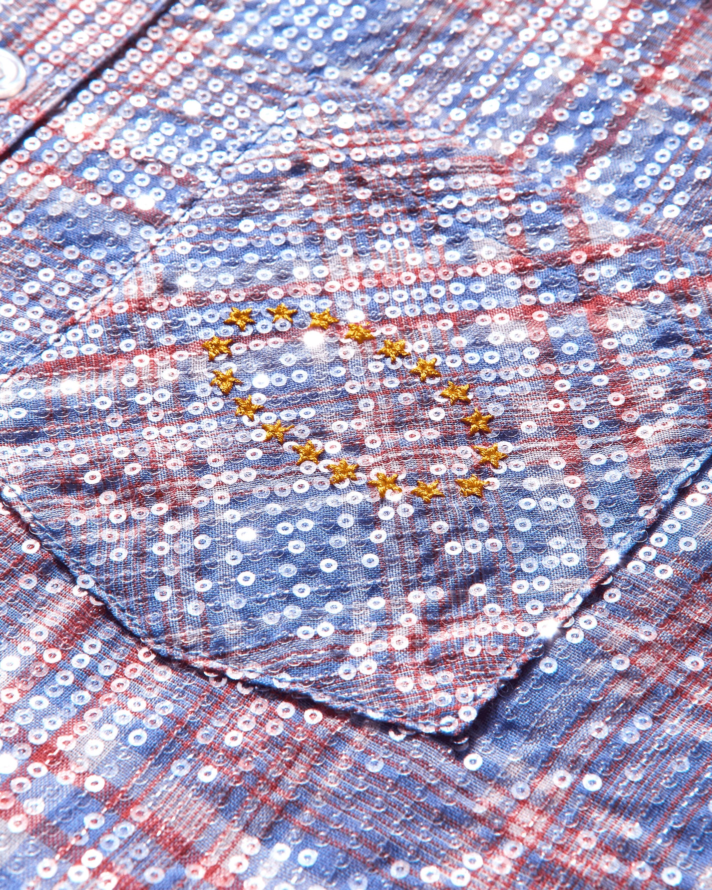 AFB Spangle Ss Shirt Red Shirts Shortsleeve Shirt SPANGLESHIRT RED