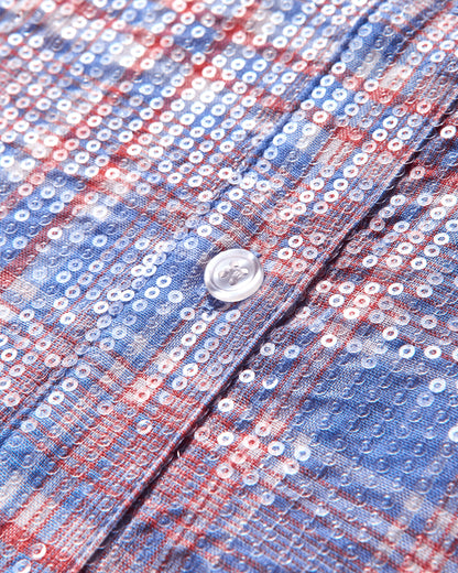 AFB Spangle Ss Shirt Red Shirts Shortsleeve Shirt SPANGLESHIRT RED