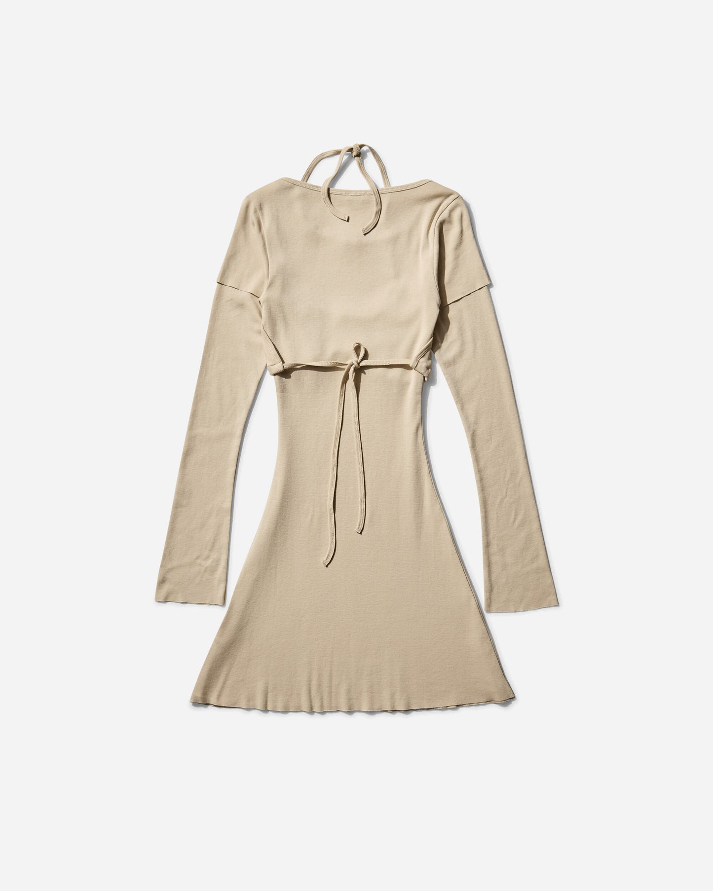 Abra Wmns Overlayered Dress Beige 52 Dresses Dress Short COD52 BEIGE