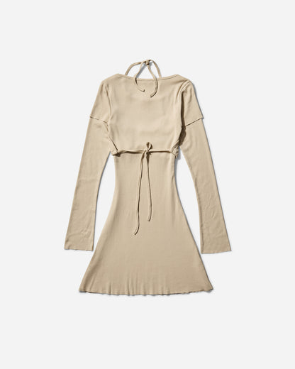 Abra Wmns Overlayered Dress Beige 52 Dresses Dress Short COD52 BEIGE