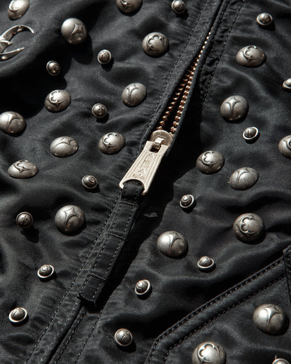 Alpha Industries Tc X Ai Cwu 45/P Flight Jacket (All Over Rivet Version) Black Coats and Jackets Bomber Jackets 258151 03