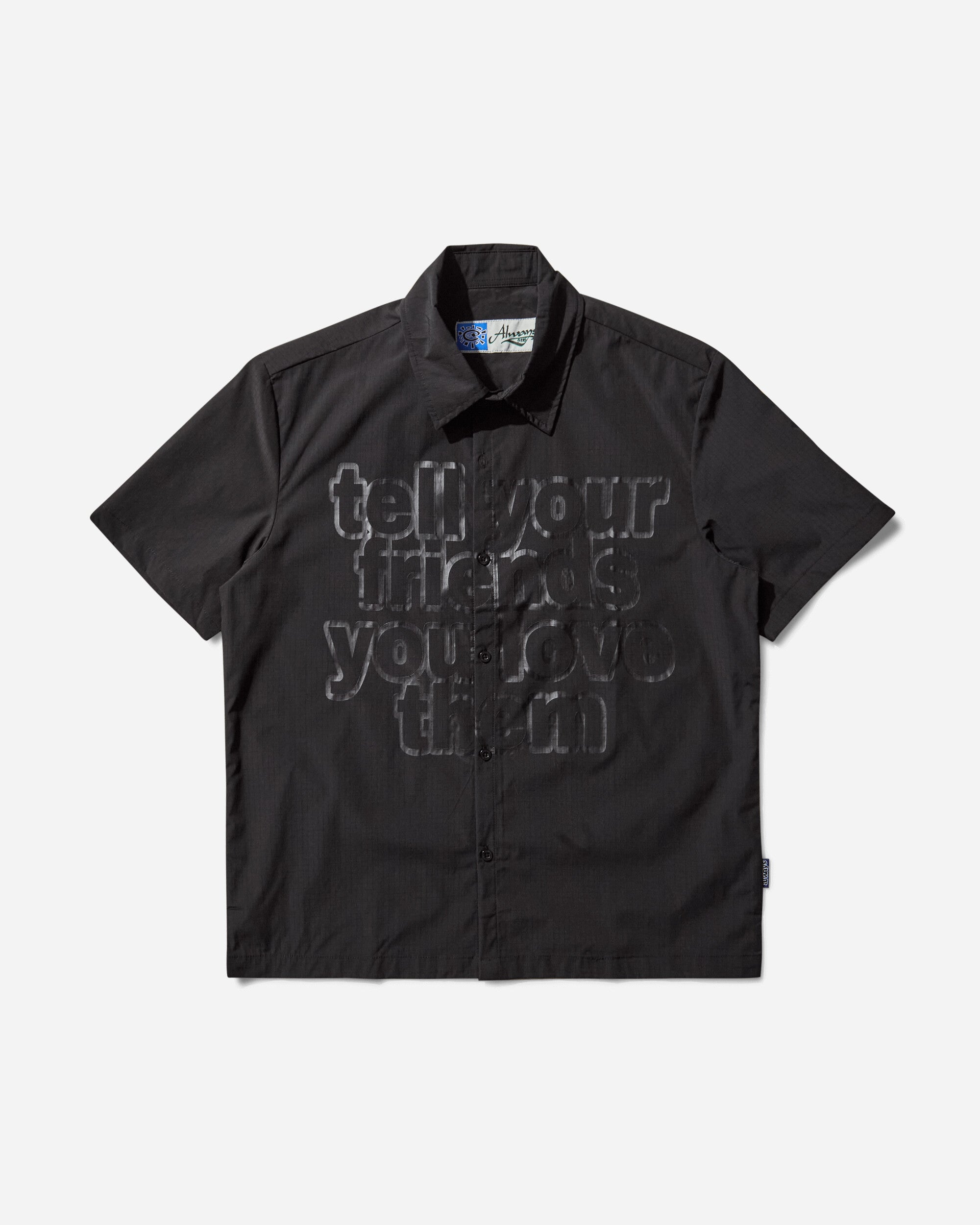 Always Do What You Should Do Tyfylt Ss Shirt Black Shirts Shortsleeve Shirt A25SHI006 BLACK