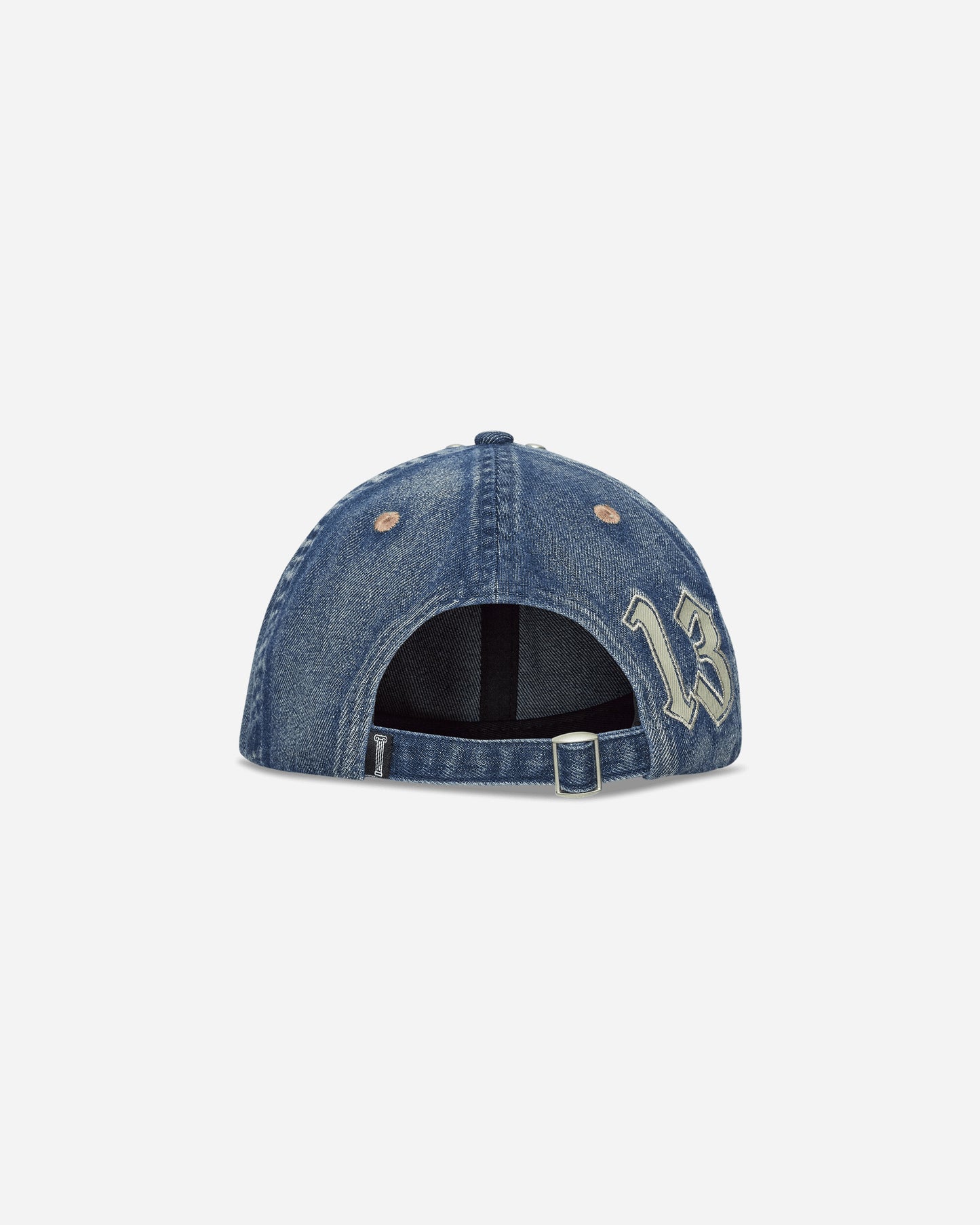 Aries Studded Mega Graphic Denim Cap Blue Hats Caps AR9005005 BLUE