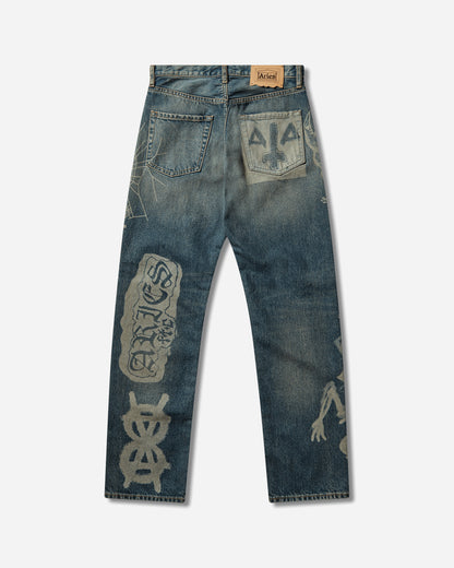 Aries Metal 00 S Lilly Jean Blue Pants Denim AR3020105 BLUE