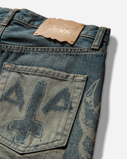 Aries Metal 00 S Lilly Jean Blue Pants Denim AR3020105 BLUE