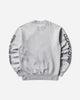Aries Meowharishi Embroidered Sweat Grey Marl Sweatshirts Fleece AR2000505 GREYMARL