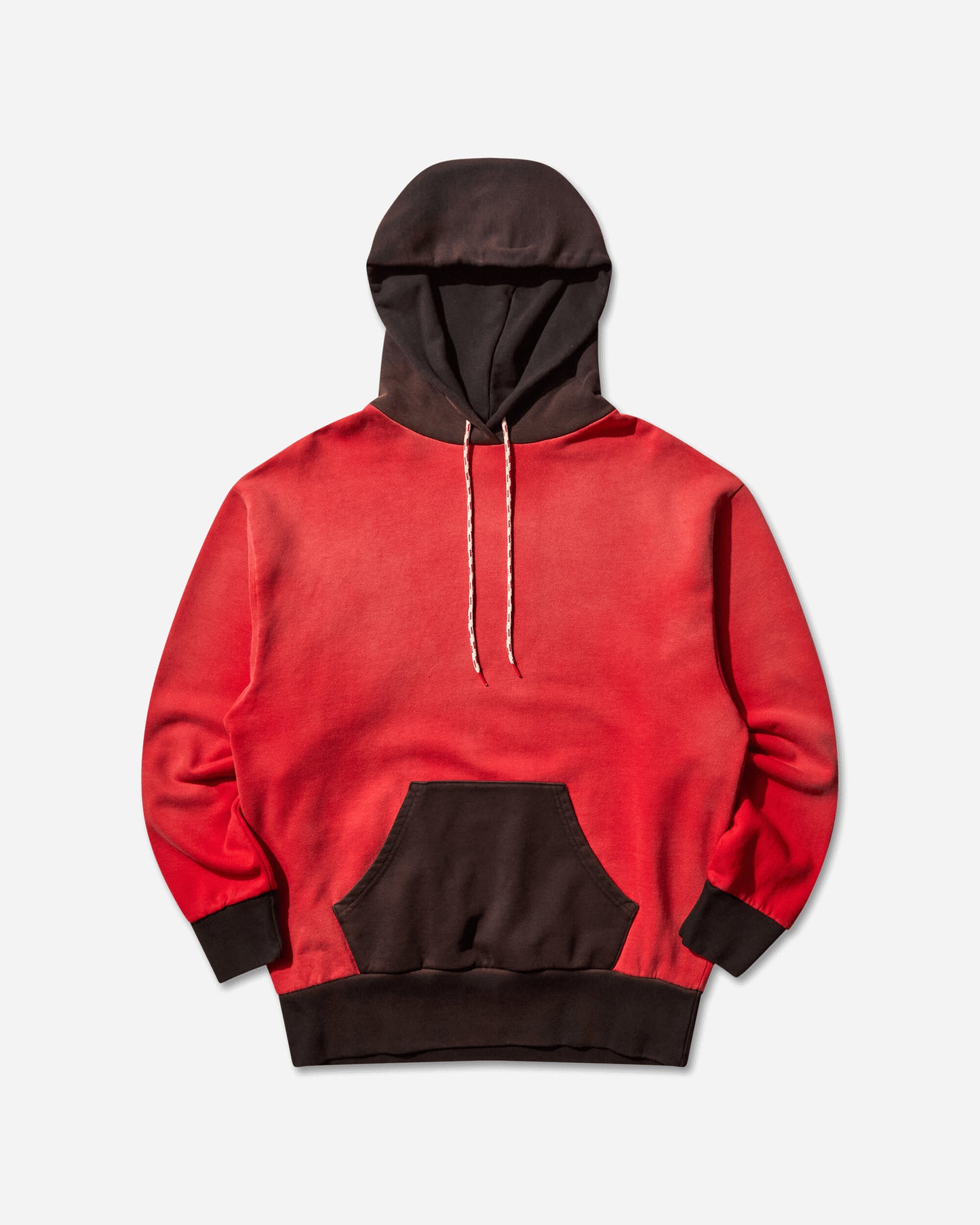 Aries Sunbleached Premium Temple Sports Hoodie Red Sweatshirts Hoodies AR2002604 Red
