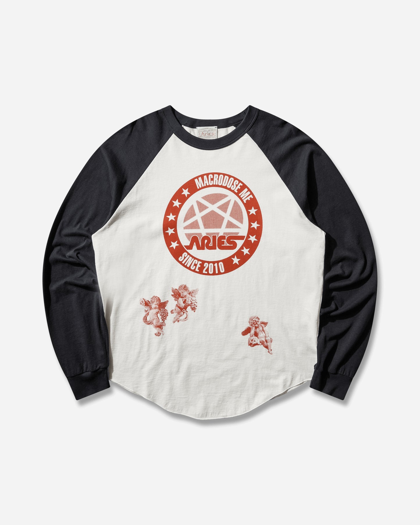 Aries Tracker Raglan Baseball Ls Tee Multi T-Shirts Longsleeve AR6002005 MULTI