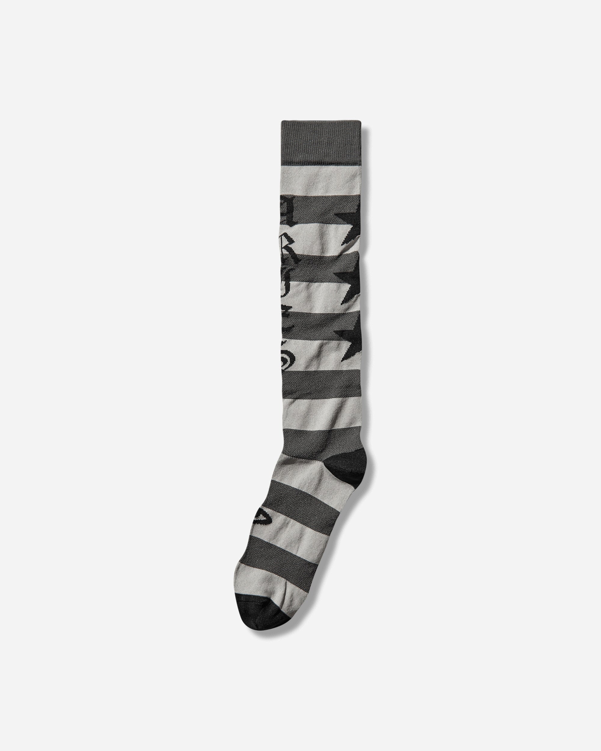 Aries Stripey Knee High Socks Black Underwear Socks AR0005105 BLACK