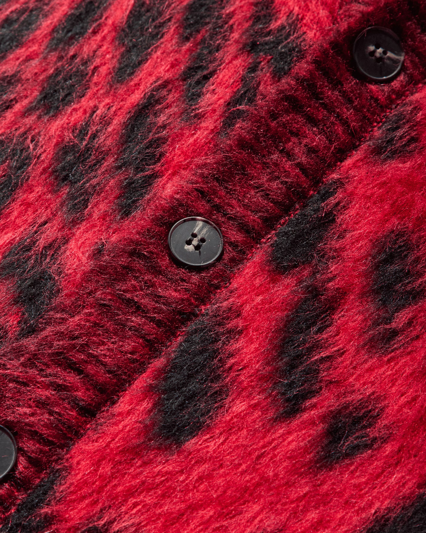 Aries Brushed Leopard Vest Red Knitwears Sweaters AR4004104 Red
