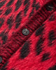Aries Brushed Leopard Vest Red Knitwears Sweaters AR4004104 Red