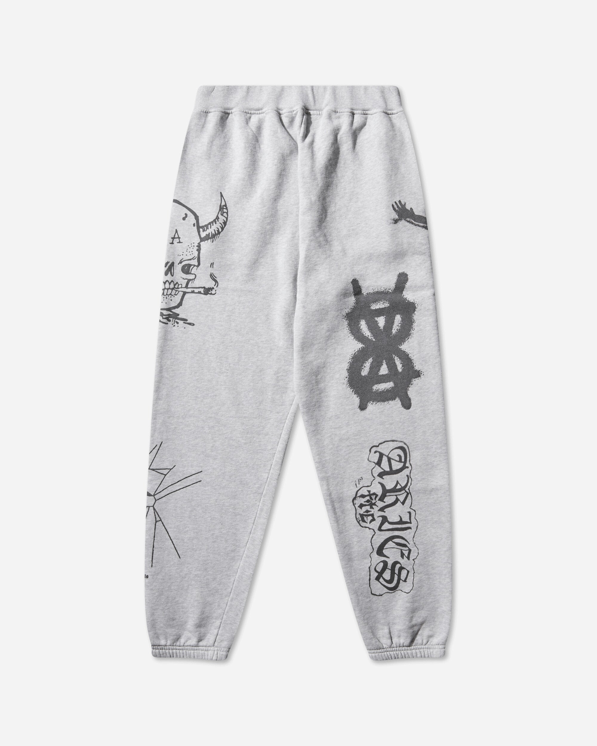 Aries Metal Marl Sweatpant Grey Marl Pants Sweatpants AR3003405 GREYMARL