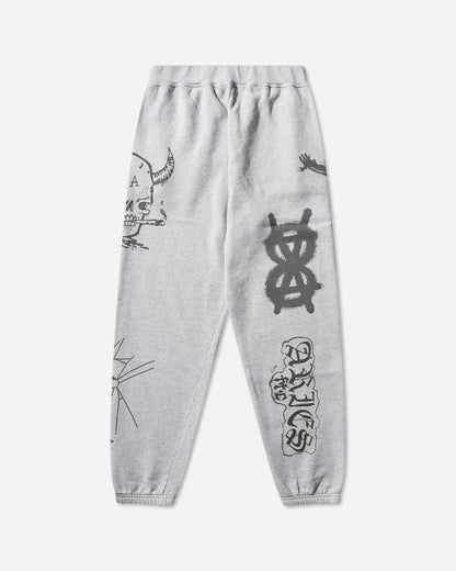 Aries Metal Marl Sweatpant Grey Marl Pants Sweatpants AR3003405 GREYMARL