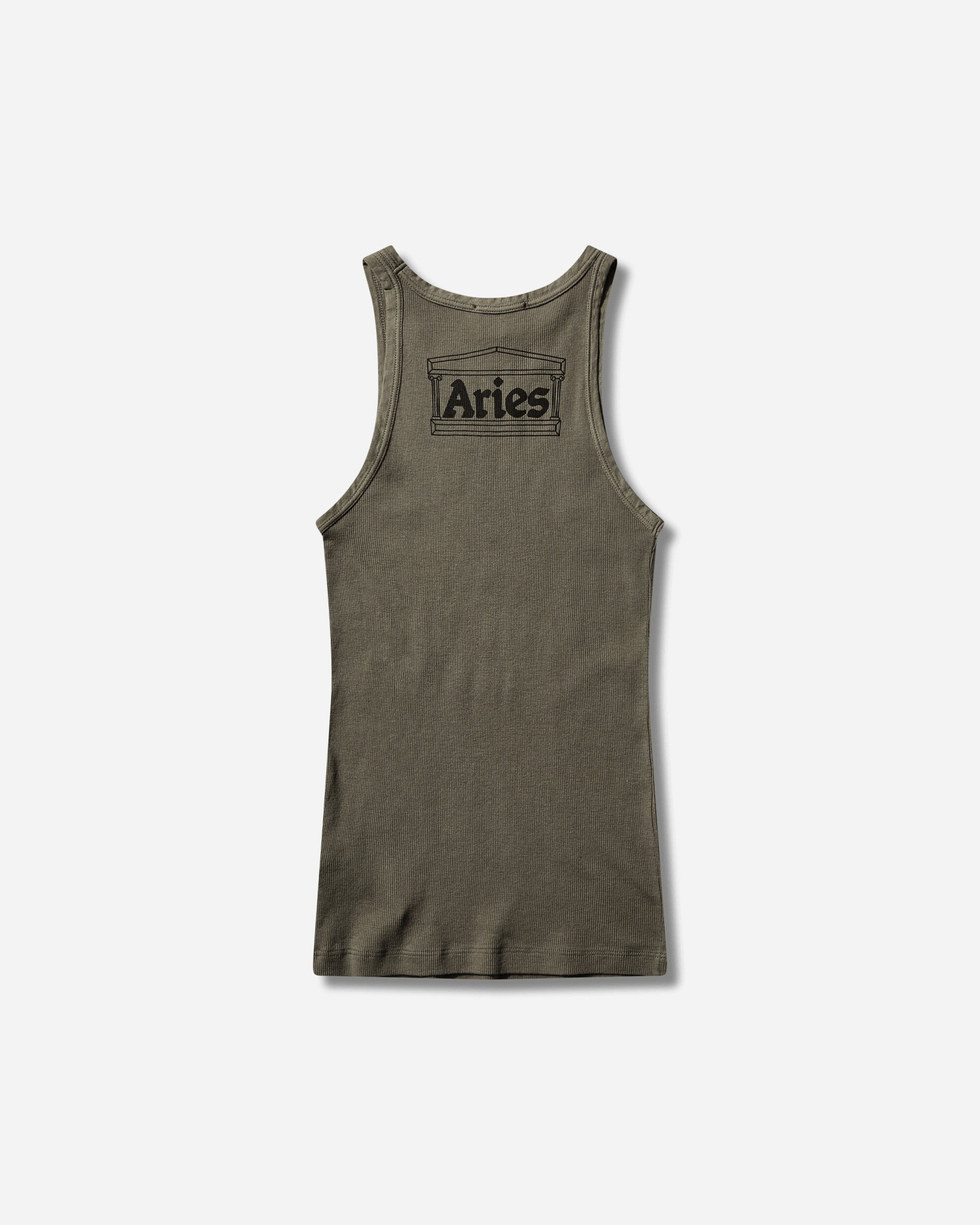 Aries Barbed Peace Lightweight Vest Olive T-Shirts Top AR4090105 OLIVE