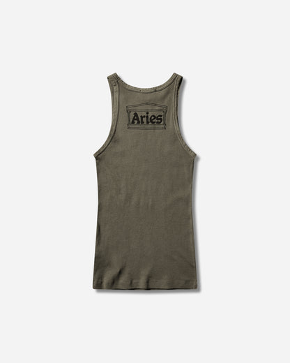 Aries Barbed Peace Lightweight Vest Olive T-Shirts Top AR4090105 OLIVE