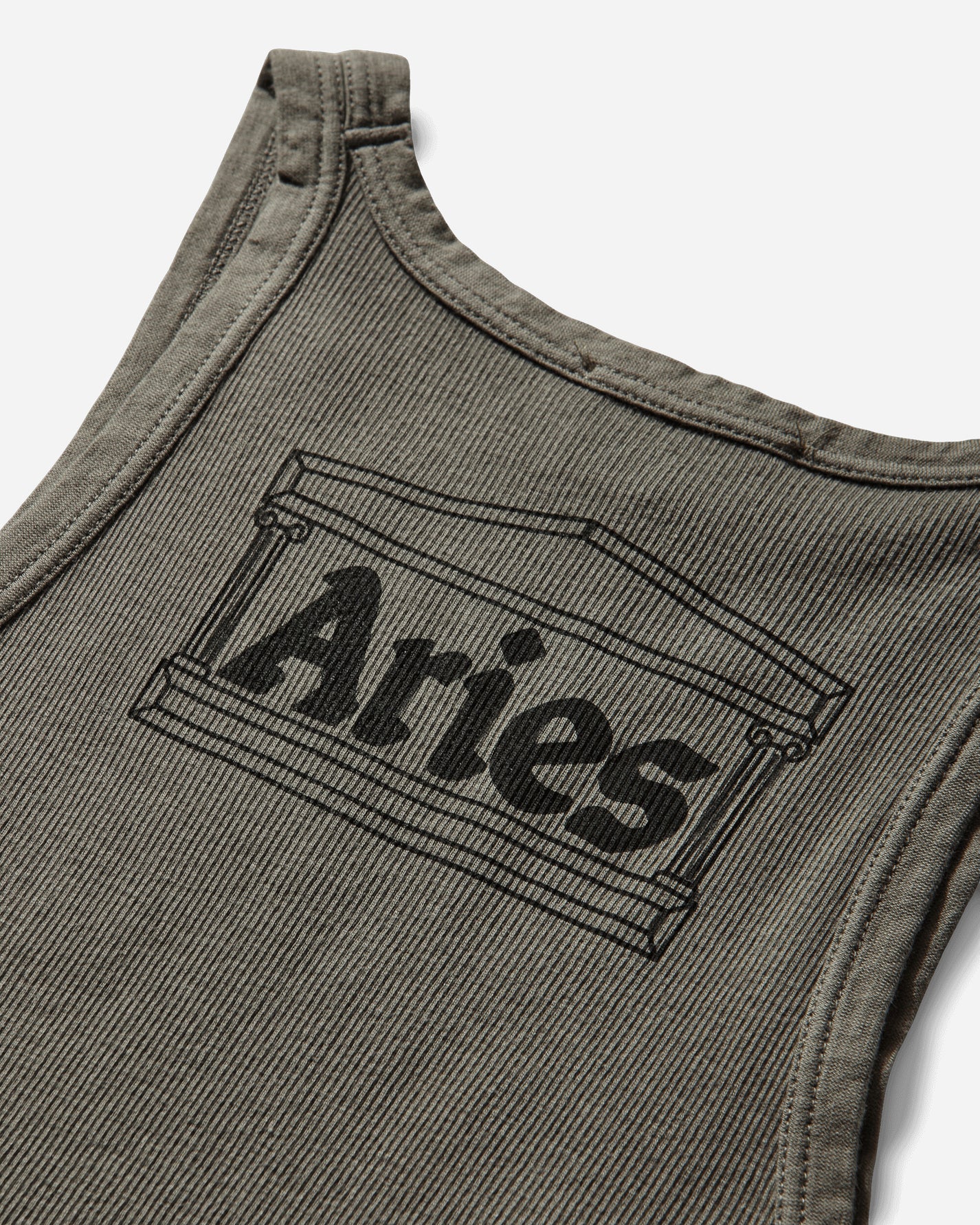 Aries Barbed Peace Lightweight Vest Olive T-Shirts Top AR4090105 OLIVE