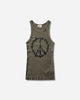 Aries Barbed Peace Lightweight Vest Olive T-Shirts Top AR4090105 OLIVE