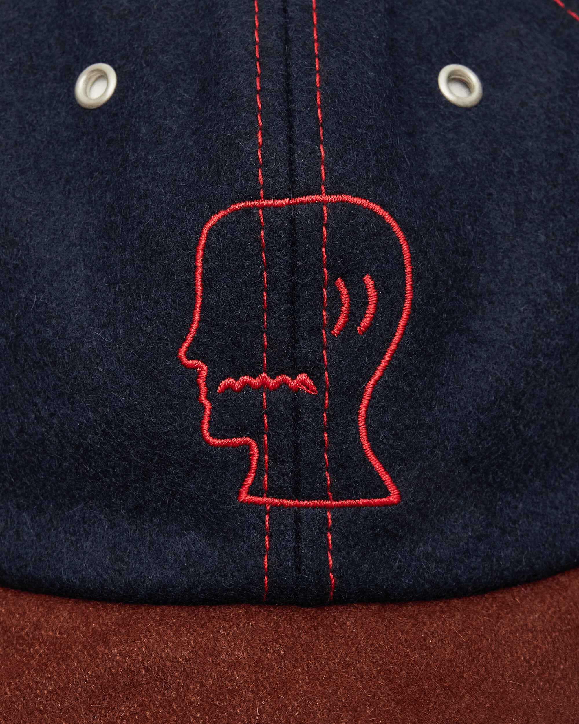 Brain Dead Flannel Wire Brim Hat Navy Hats Caps BDP25H010042 NAVY